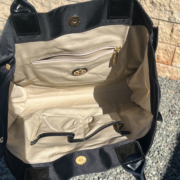 Tory Burch nylon handbag should bag purse black - Picture 11 of 16